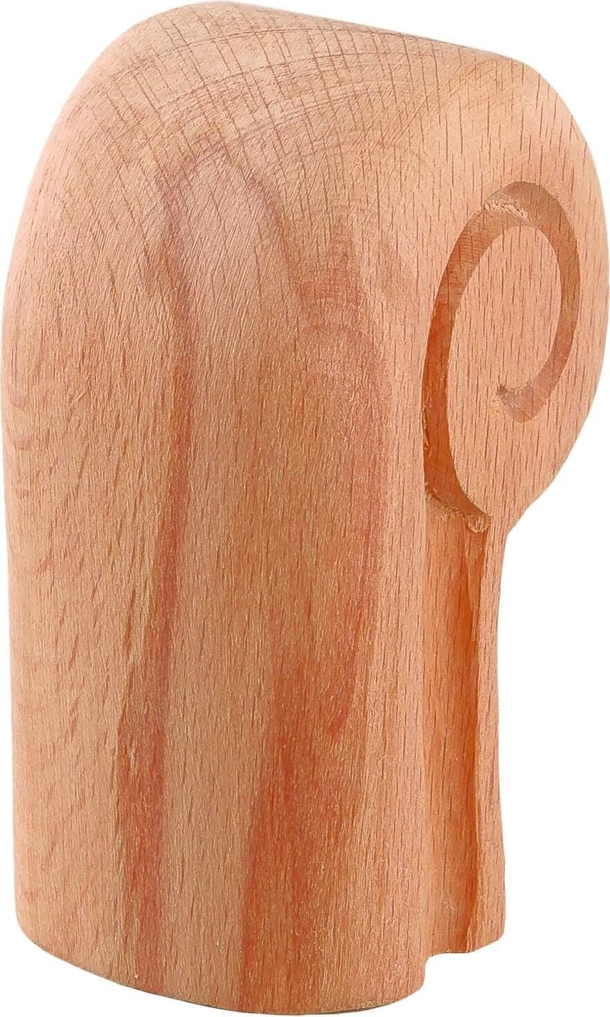 Boyanabilir Ahşap Desenli İşlemeli Merdiven Topuzu 4,5x7 cm