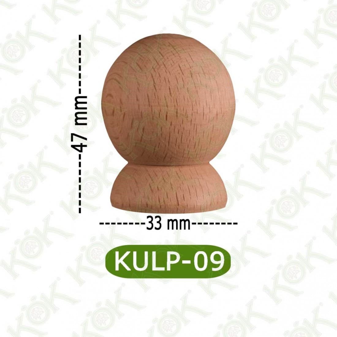 KULP-09 Ahşap Kulp