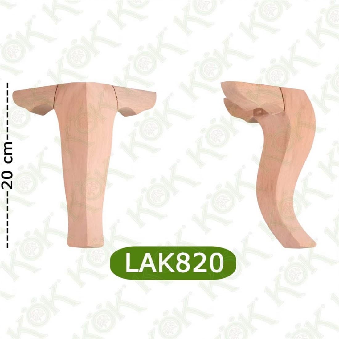 LAK820 Winged Avantgarde Lukens Leg 8*8*20