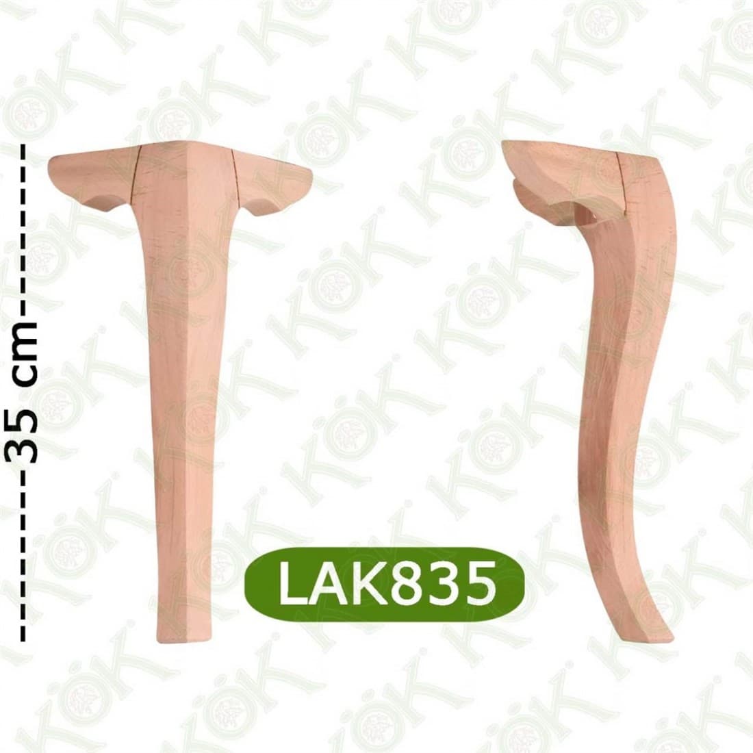 LAK835 Kulaklı Avangard Lükens Ayak 8*8*35