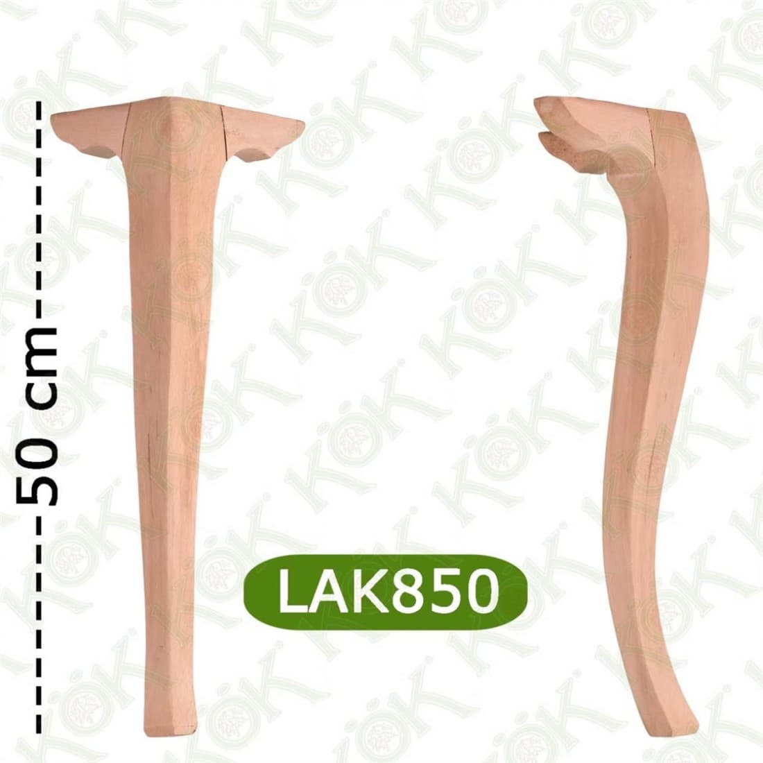 LAK850 Kulaklı Avangard Lükens Ayak 8*8*50