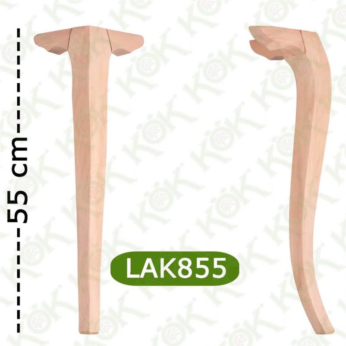 LAK855 Kulaklı Avangard Lükens Ayak 8*8*55