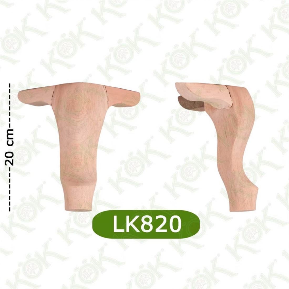 LK820 Winged Classic Lukens Leg 8*8*20
