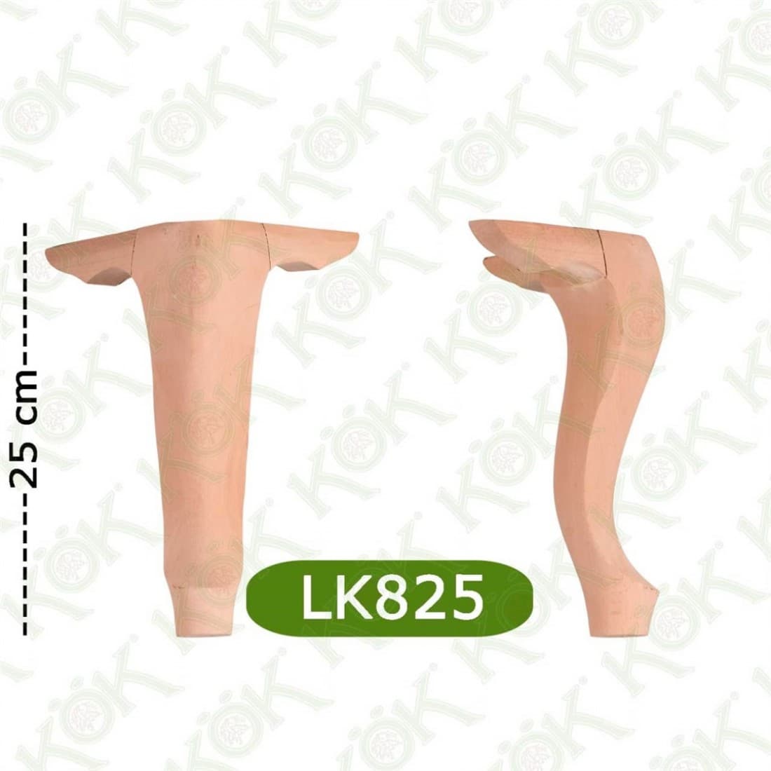 LK825 Winged Classic Lukens Leg 8*8*25