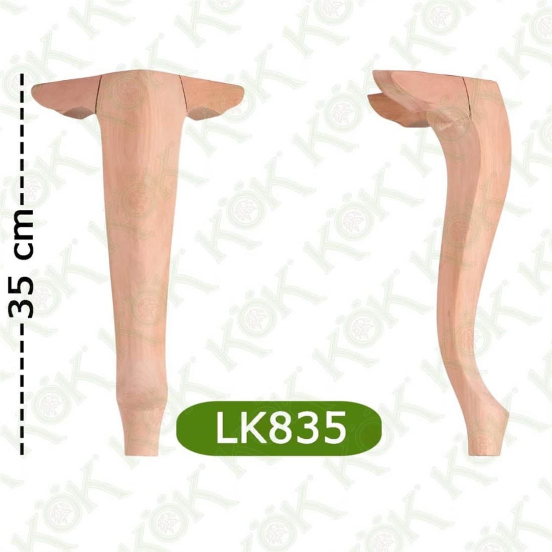 LK835 Winged Classic Lukens Leg 8*8*35