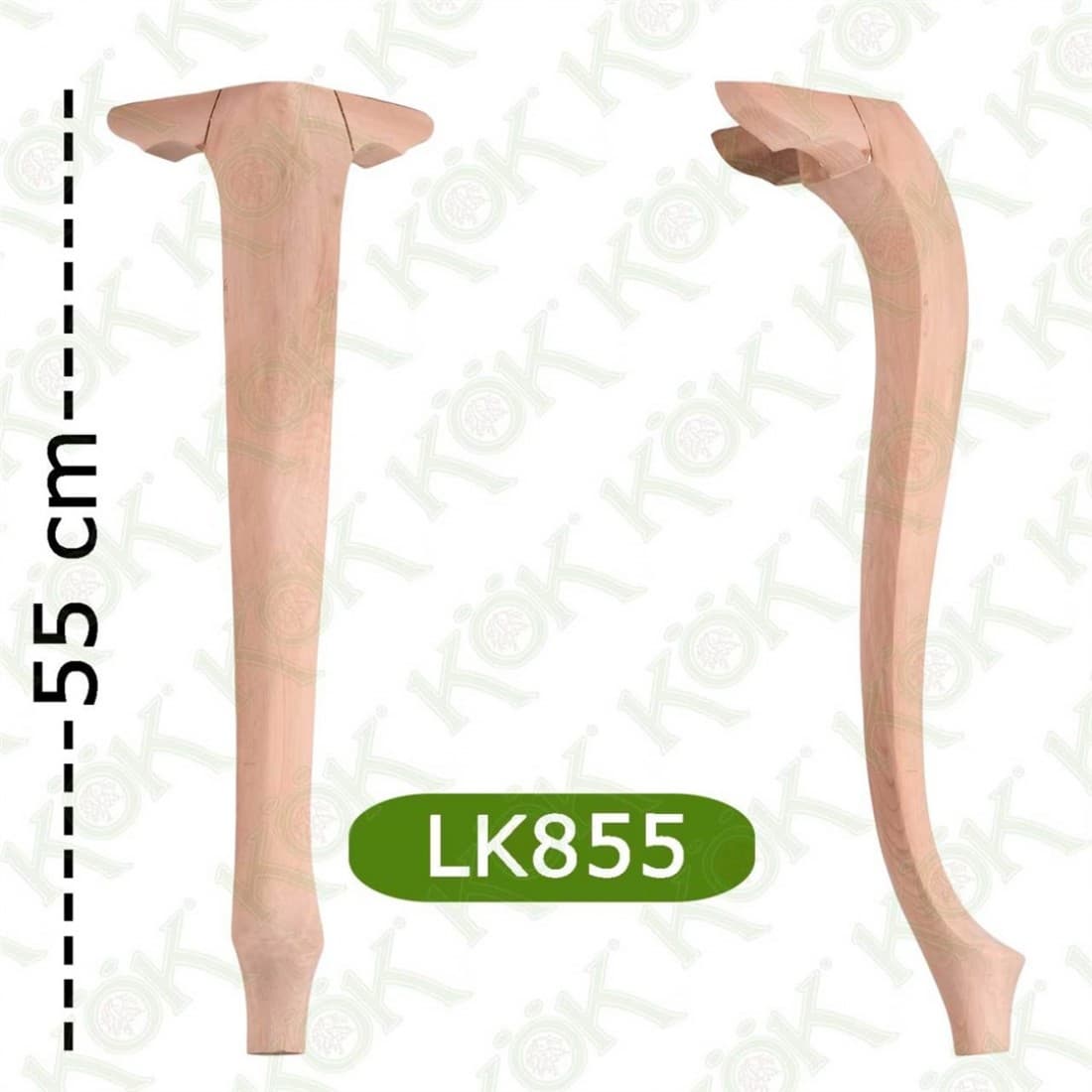 LK855 Winged Classic Lukens Leg 8*8*55