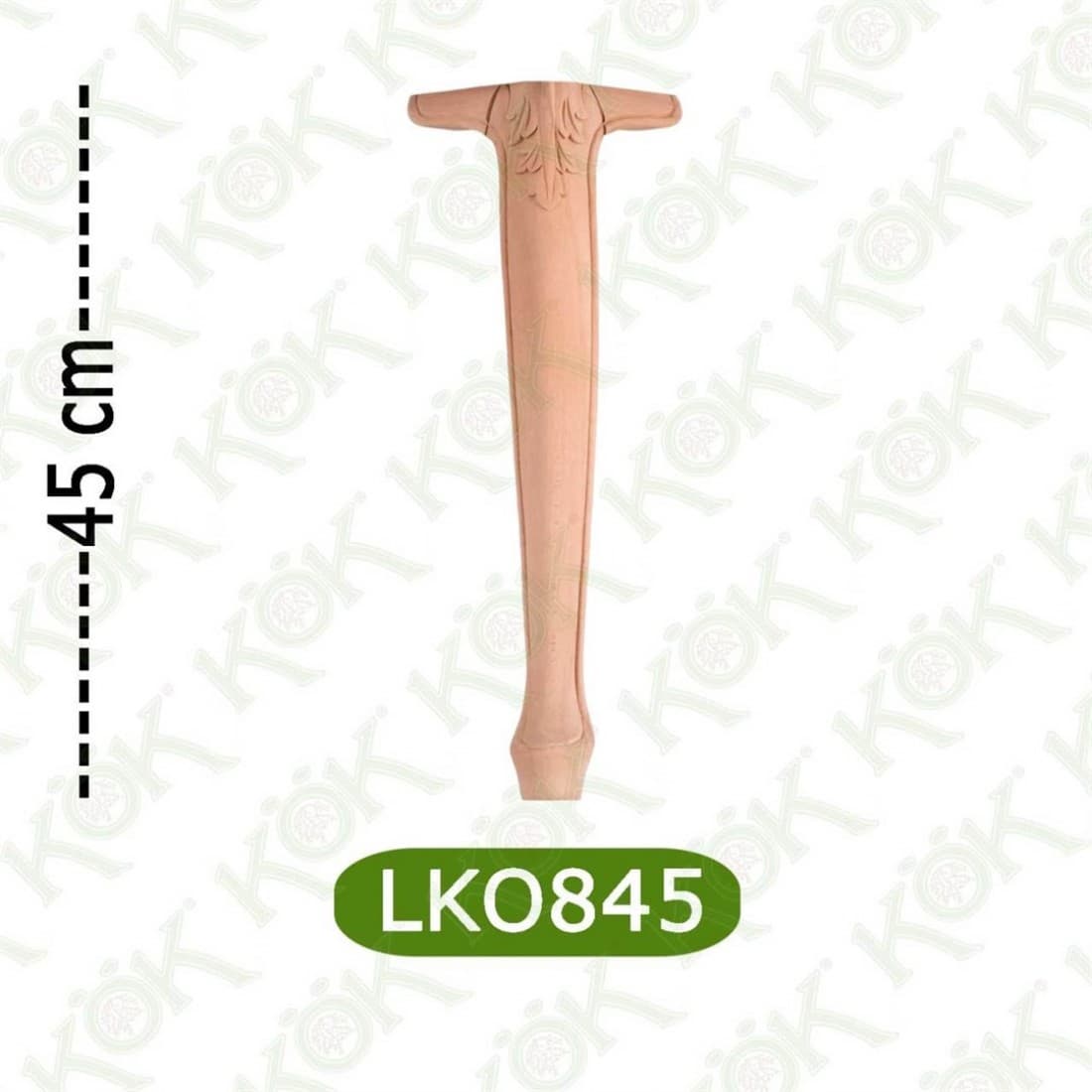 LKO 845 Oymalı Kulaklı Lükens Ayak 8*8*45