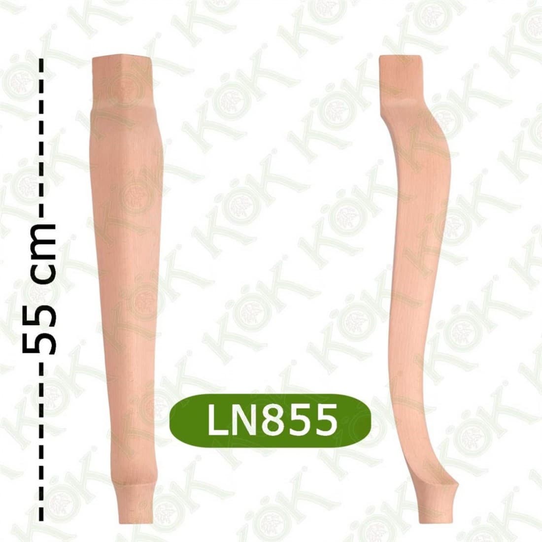 LN855 Klasik Lükens Ayak 8*8*55