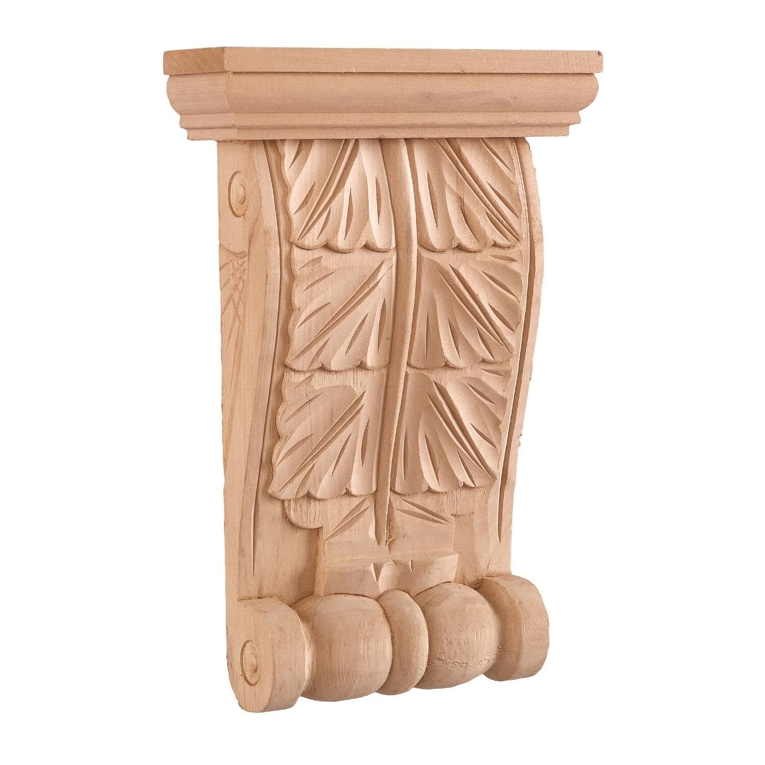 Payanda Ahşap Oyma İşlemeli Boyanabilir Dekoratif Aksesuar 12x9x3,5