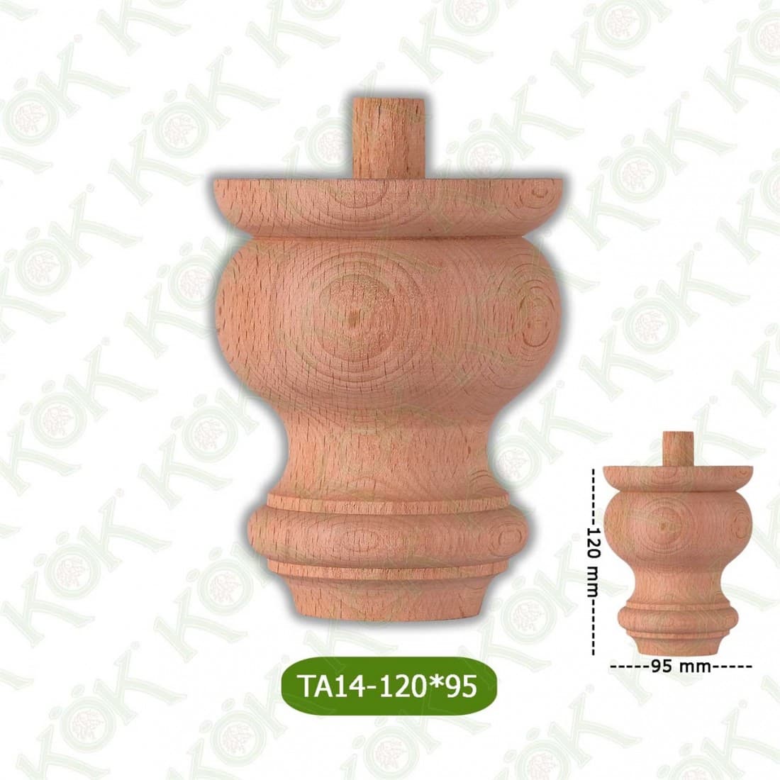 TA14-120-95 Wooden Torna Sofa Leg