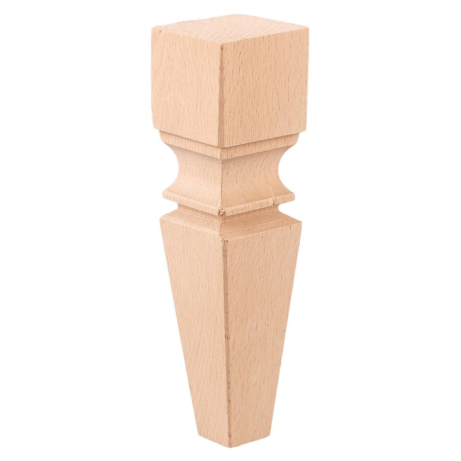 Torna Ahşap Ayak Komidin Dresuar Koltuk Ayağı Desenli 5x5x15 cm