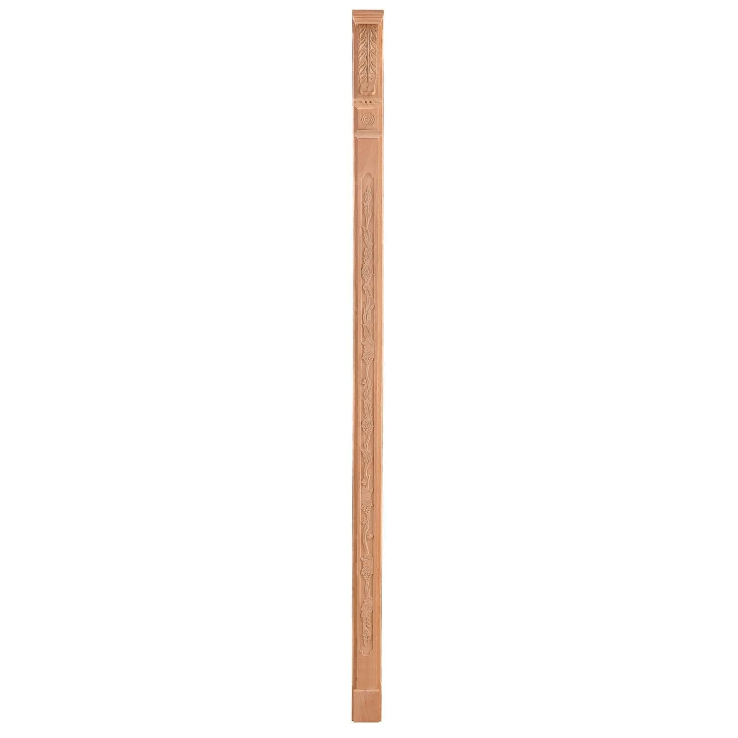 Ahşap Oymalı Sütun Roma Sütun Boyanabilir Dekoratif Aksesuar 9x90 cm