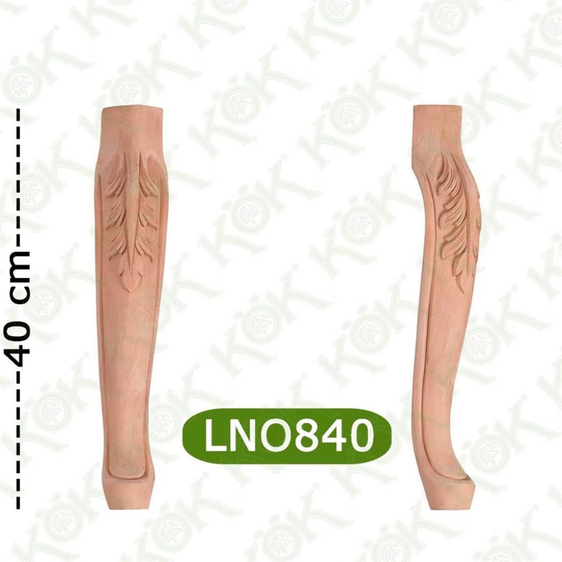 LNO 840 Carved Lukens Leg 8*8*40