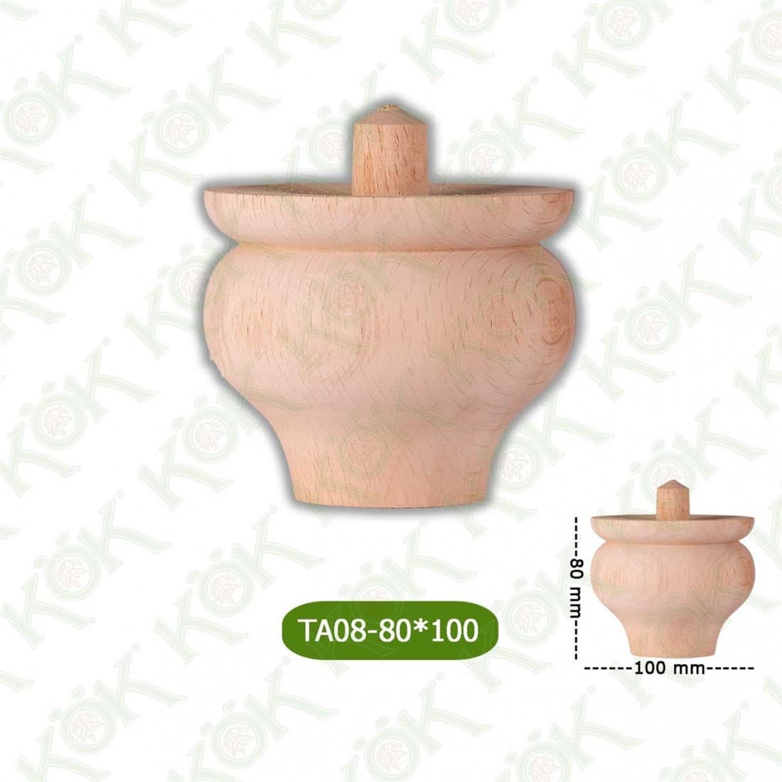 TA08-80-100 Wooden Torna Sofa Leg