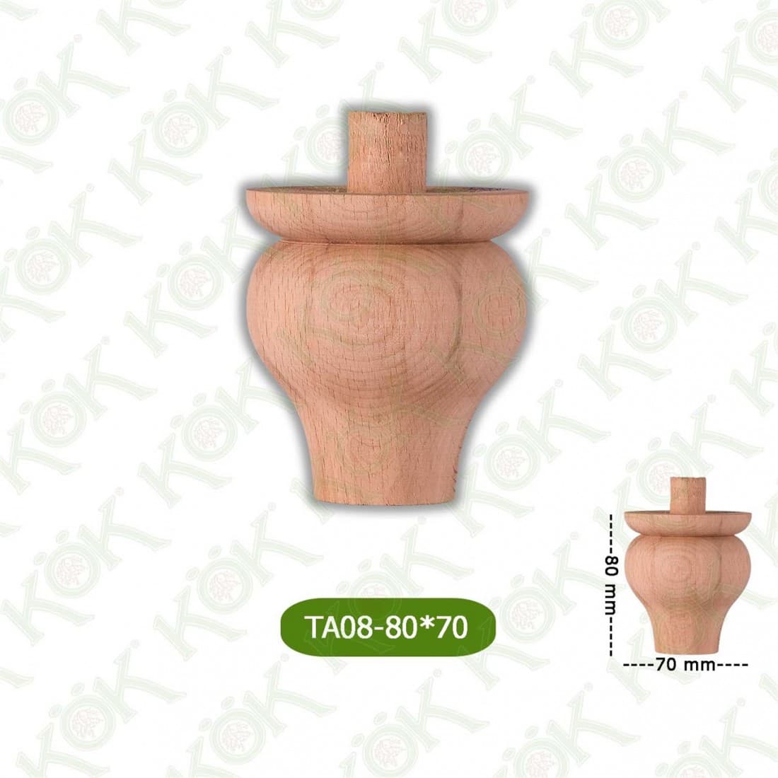 TA08-80-70 Wooden Torna Sofa Leg
