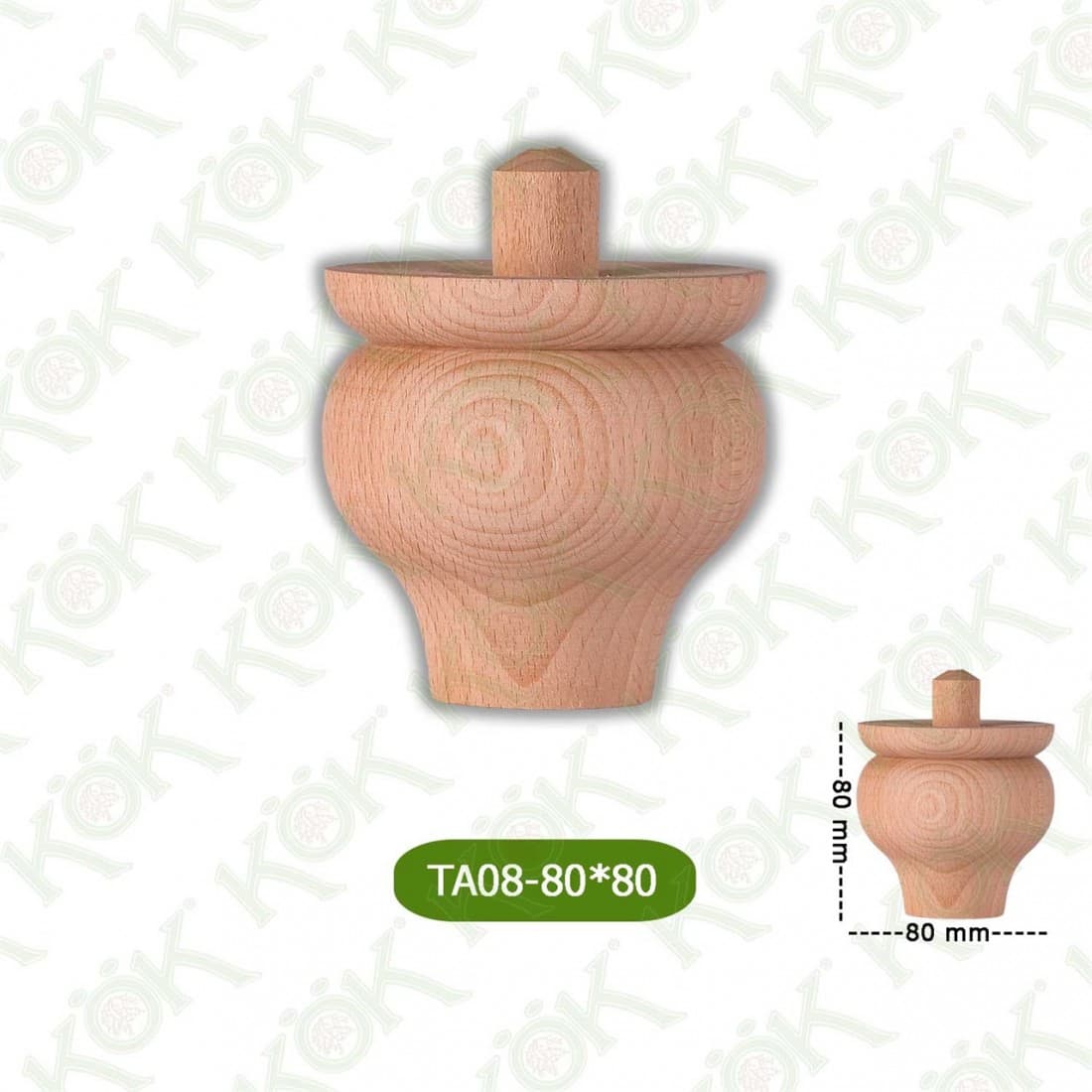 TA08-80-80 Wooden Torna Sofa Leg