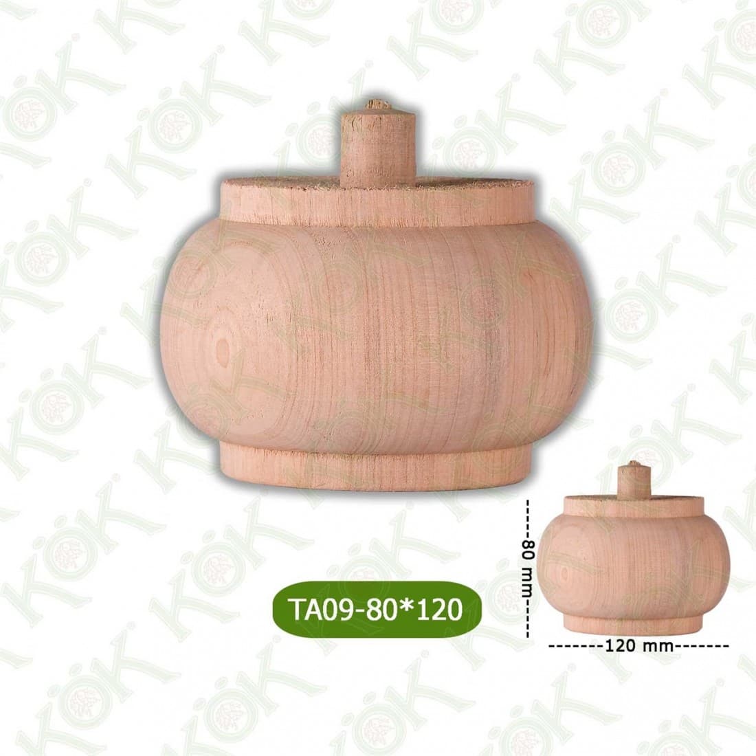 TA09-80-120 Wooden Torna Sofa Leg