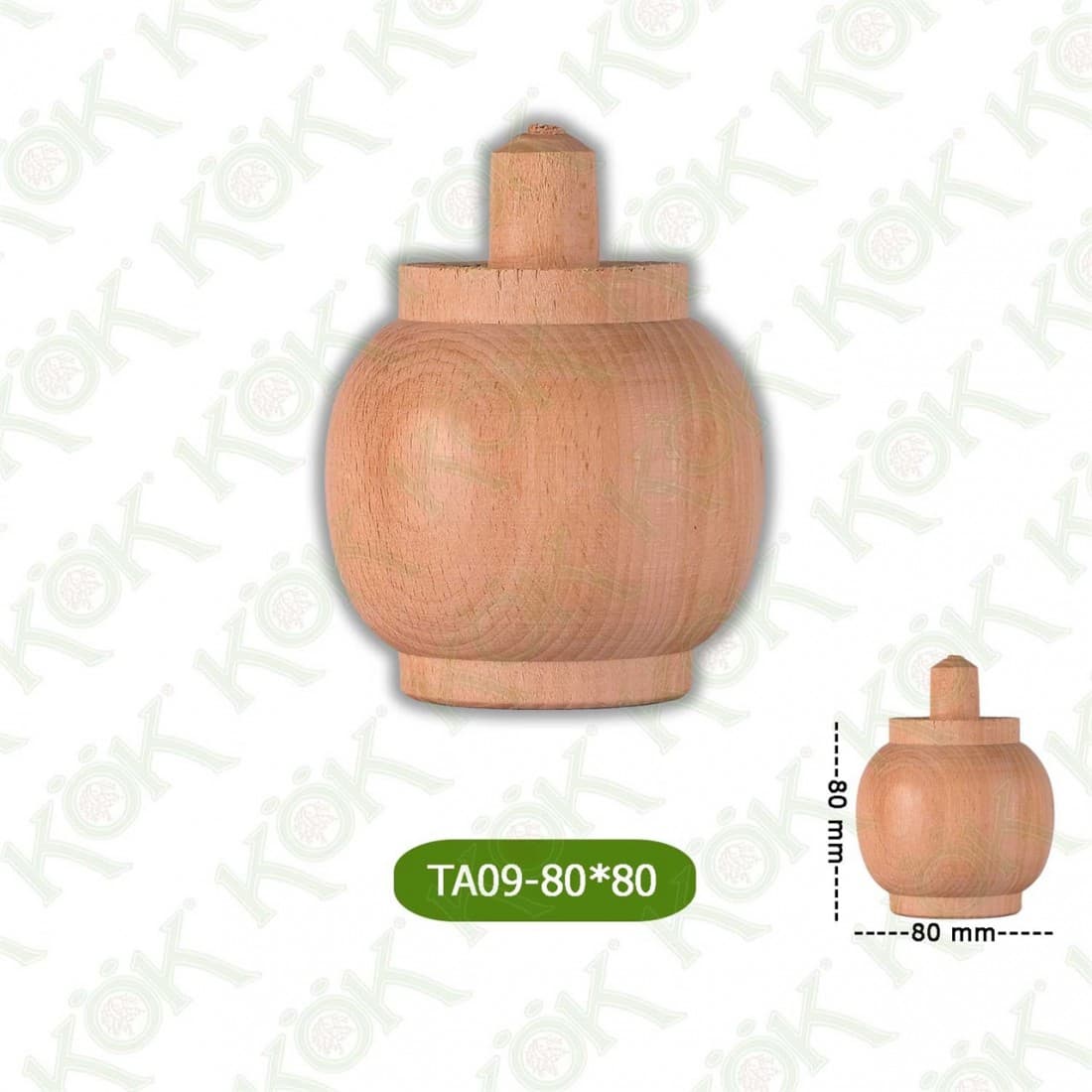 TA09-80-80 Wooden Torna Sofa Leg