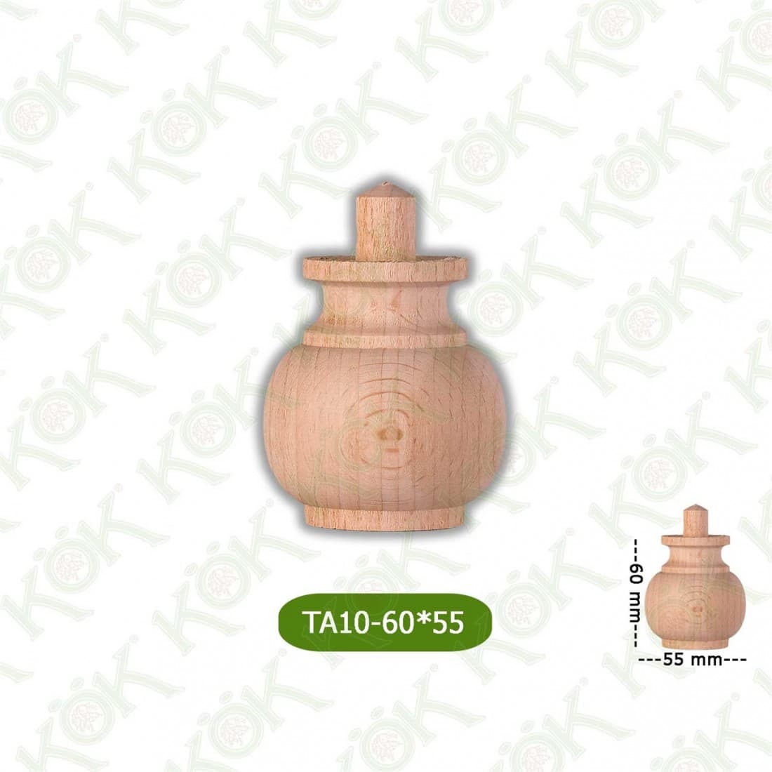 TA10-60-55 Wooden Torna Sofa Leg