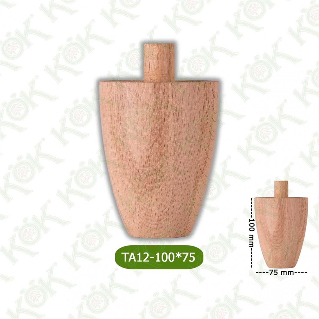TA12-100-75 Wooden Torna Sofa Leg