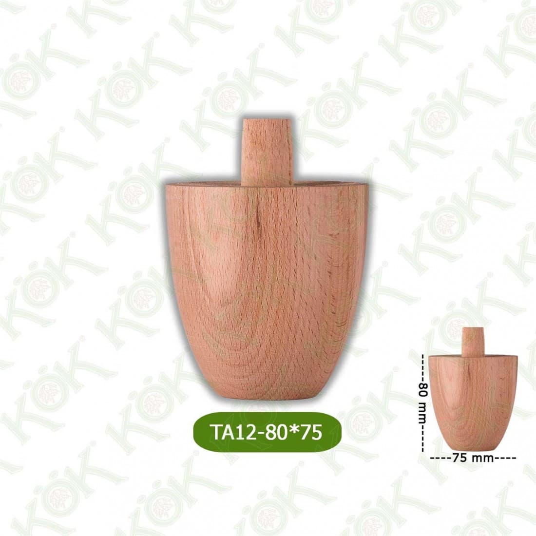 TA12-80-75 Wooden Torna Sofa Leg