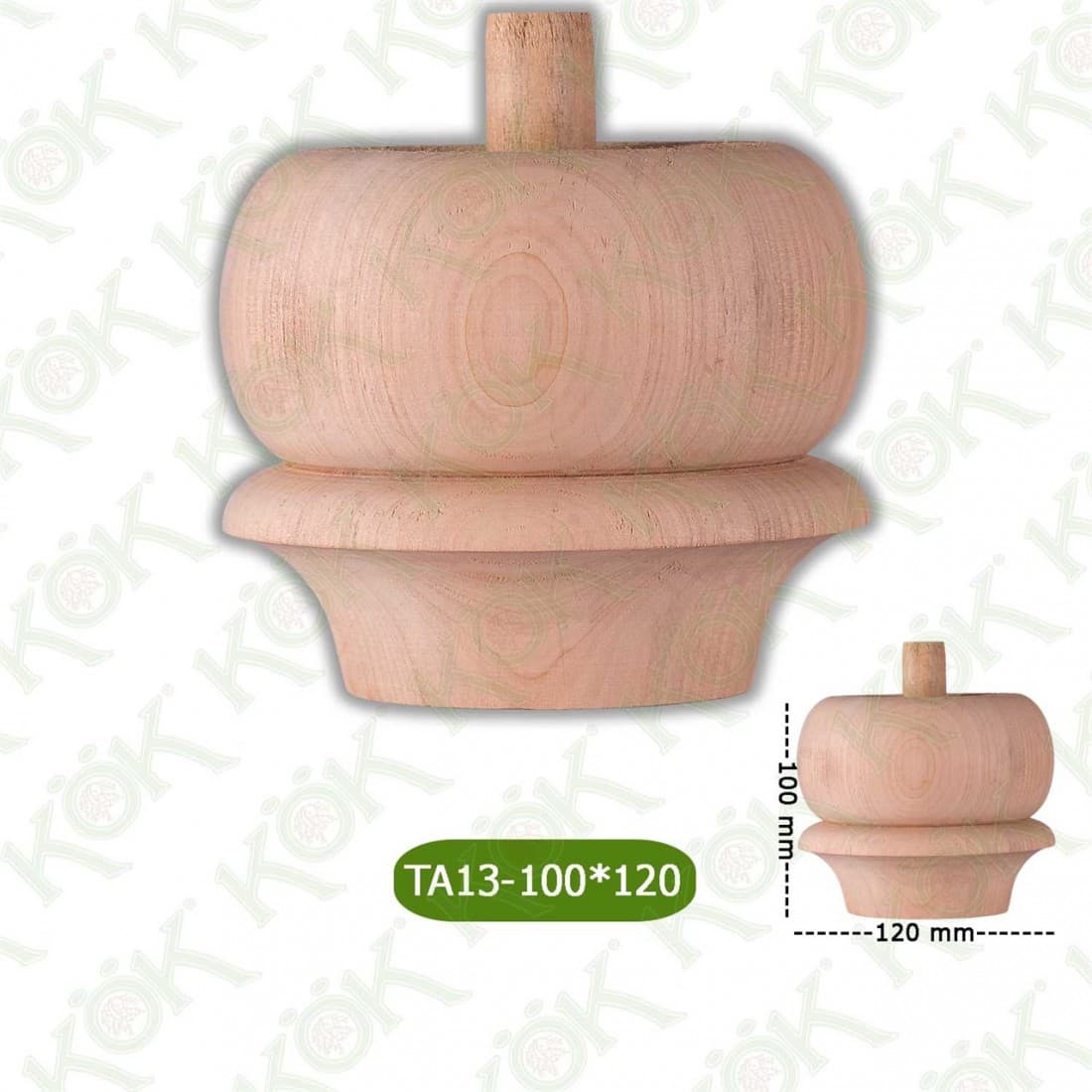 TA13-100-120 Wooden Torna Sofa Leg