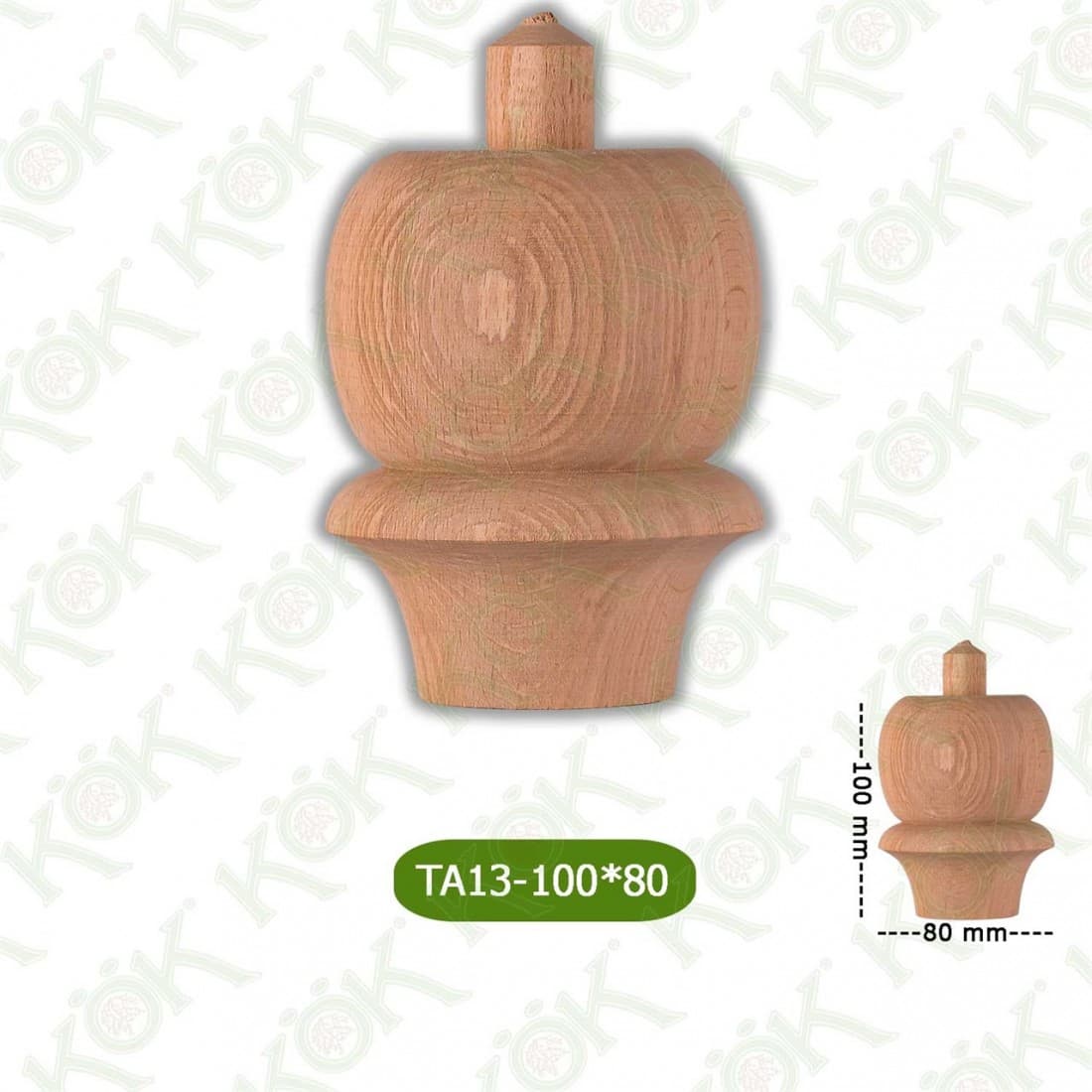 TA13-100-80 Wooden Torna Sofa Leg