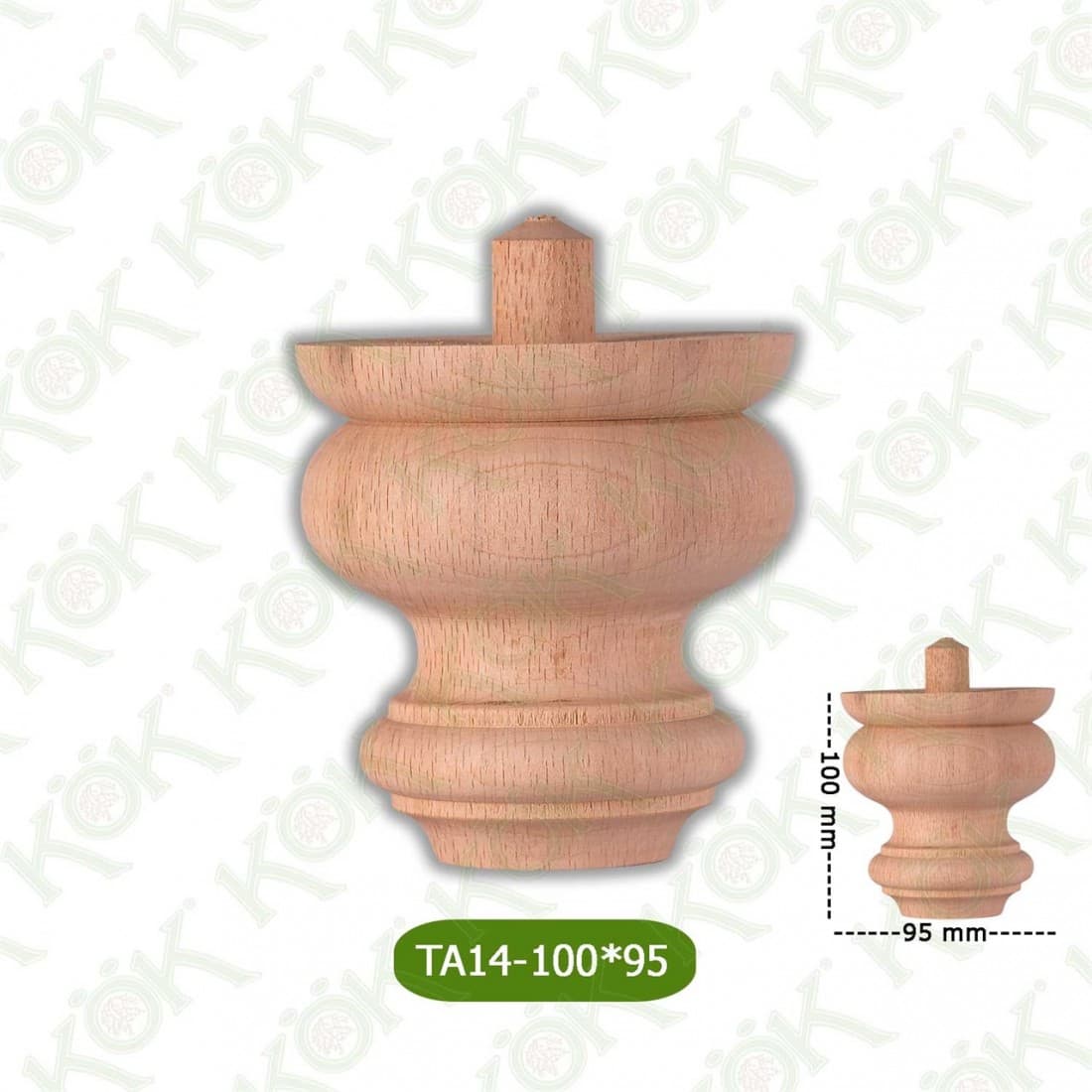 TA14-100-95 Wooden Torna Sofa Leg