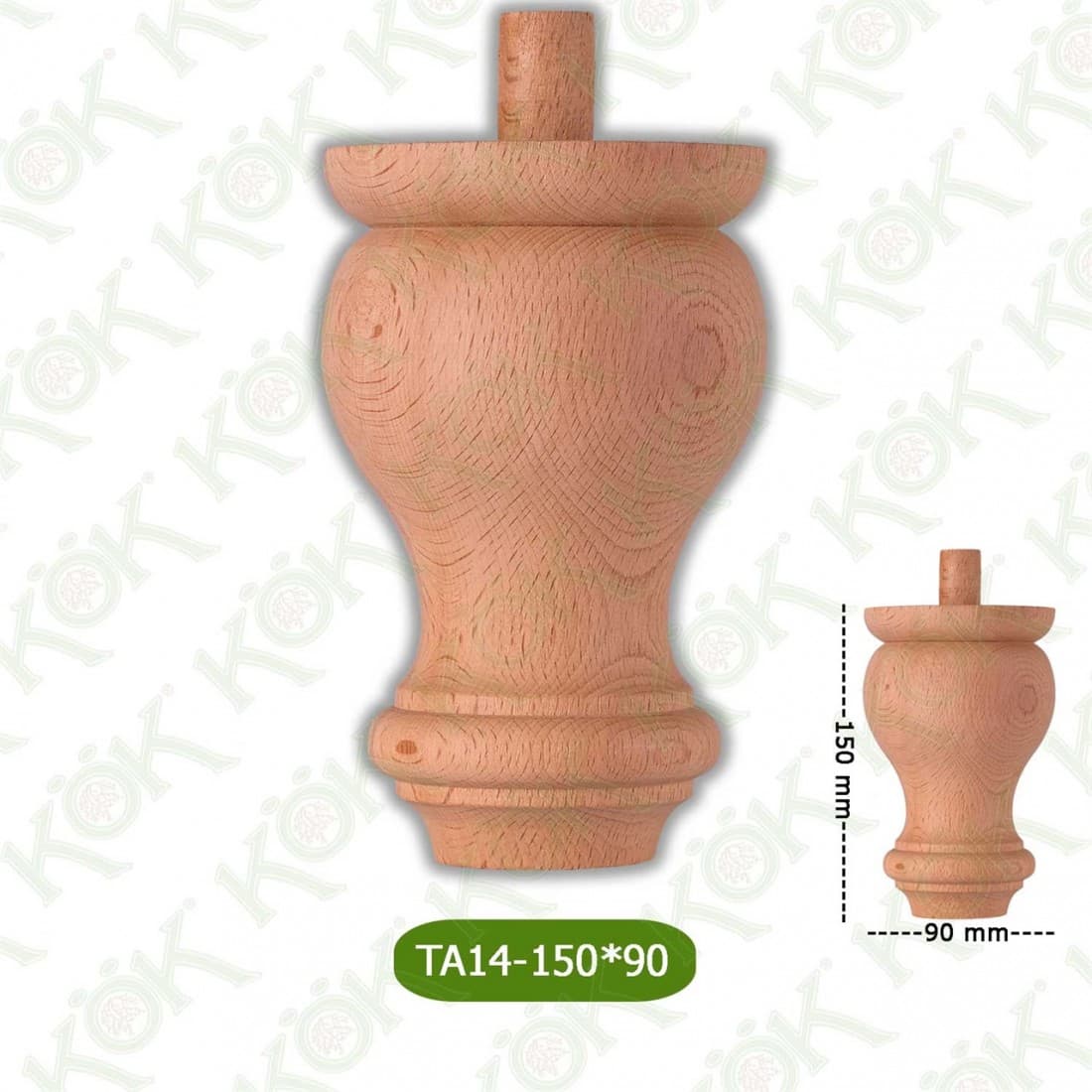 TA14-150-90 Wooden Torna Sofa Leg