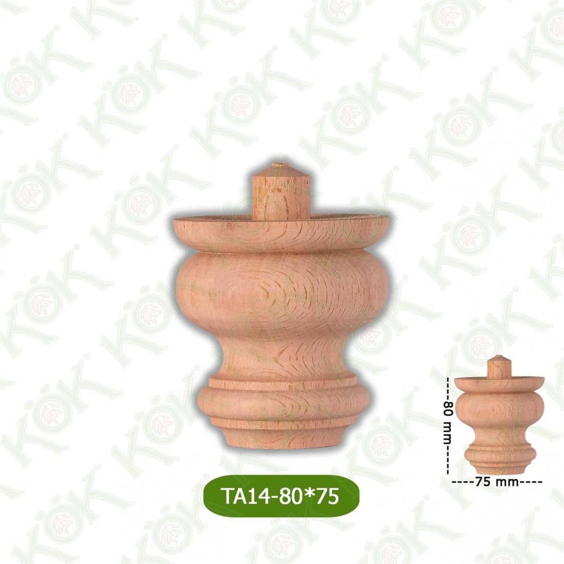 TA14-80-75 Wooden Torna Sofa Leg