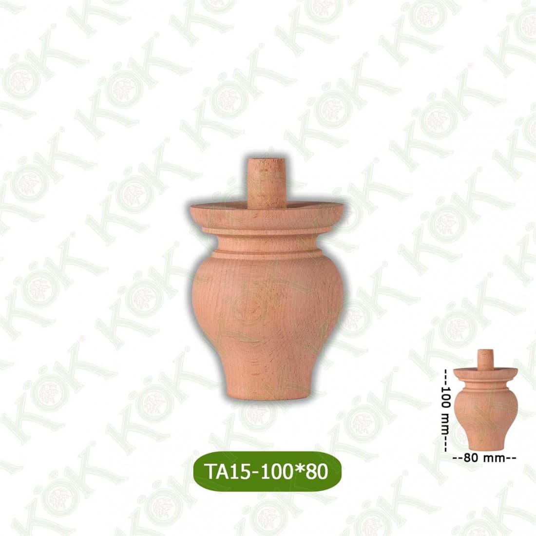 TA15-100-80 Wooden Torna Sofa Leg