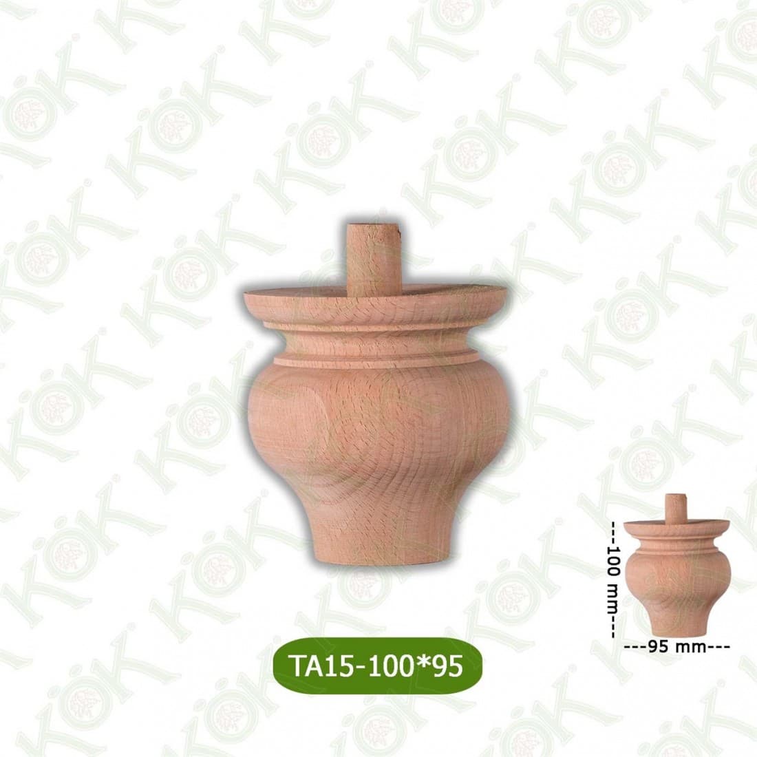 TA15-100-95 Wooden Torna Sofa Leg