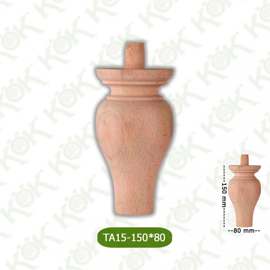 TA15-150-80 Wooden Torna Sofa Leg