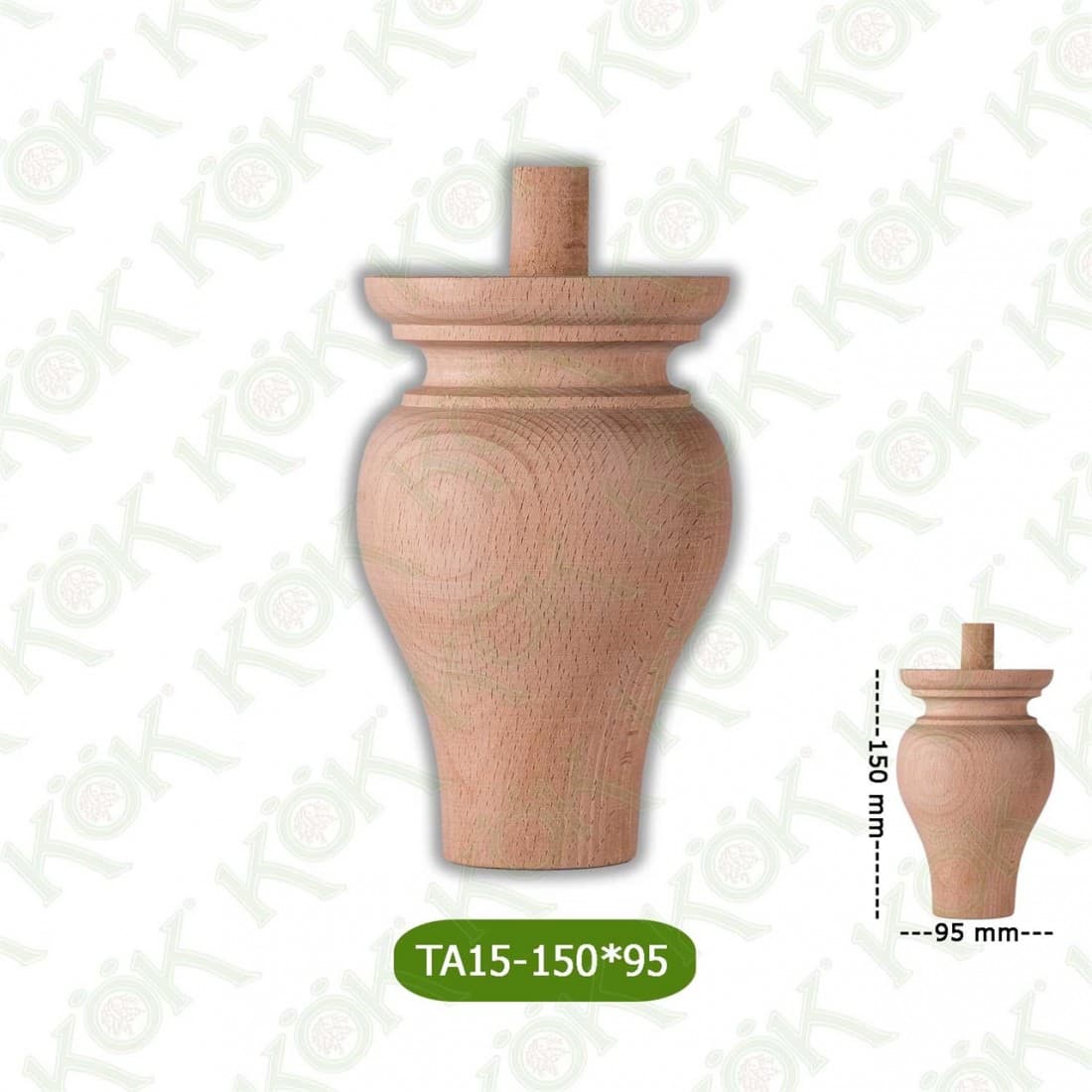 TA15-150-95 Wooden Torna Sofa Leg