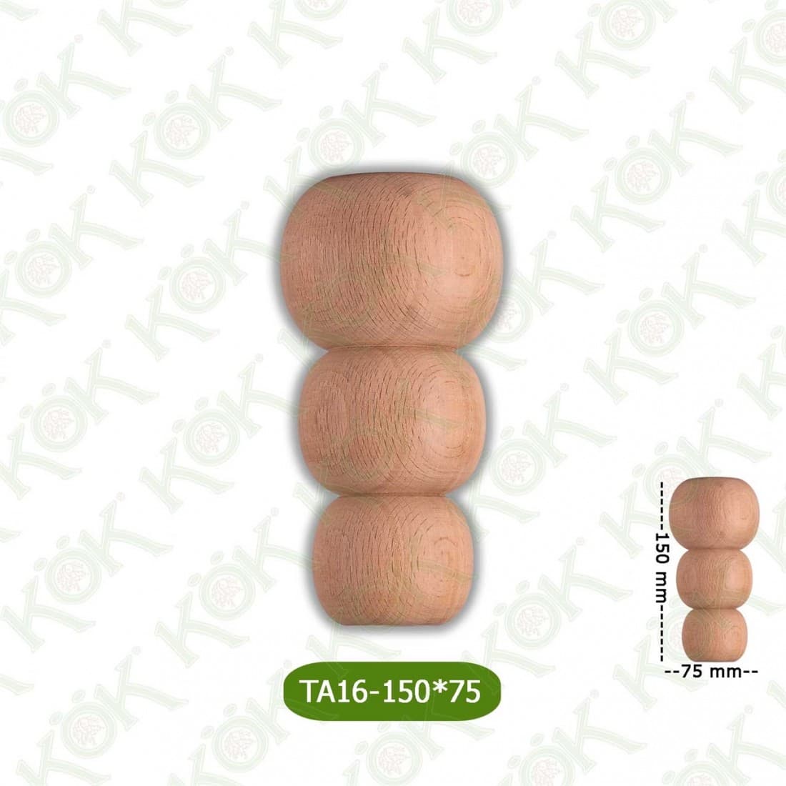 TA16-150-75 Wooden Torna Sofa Leg