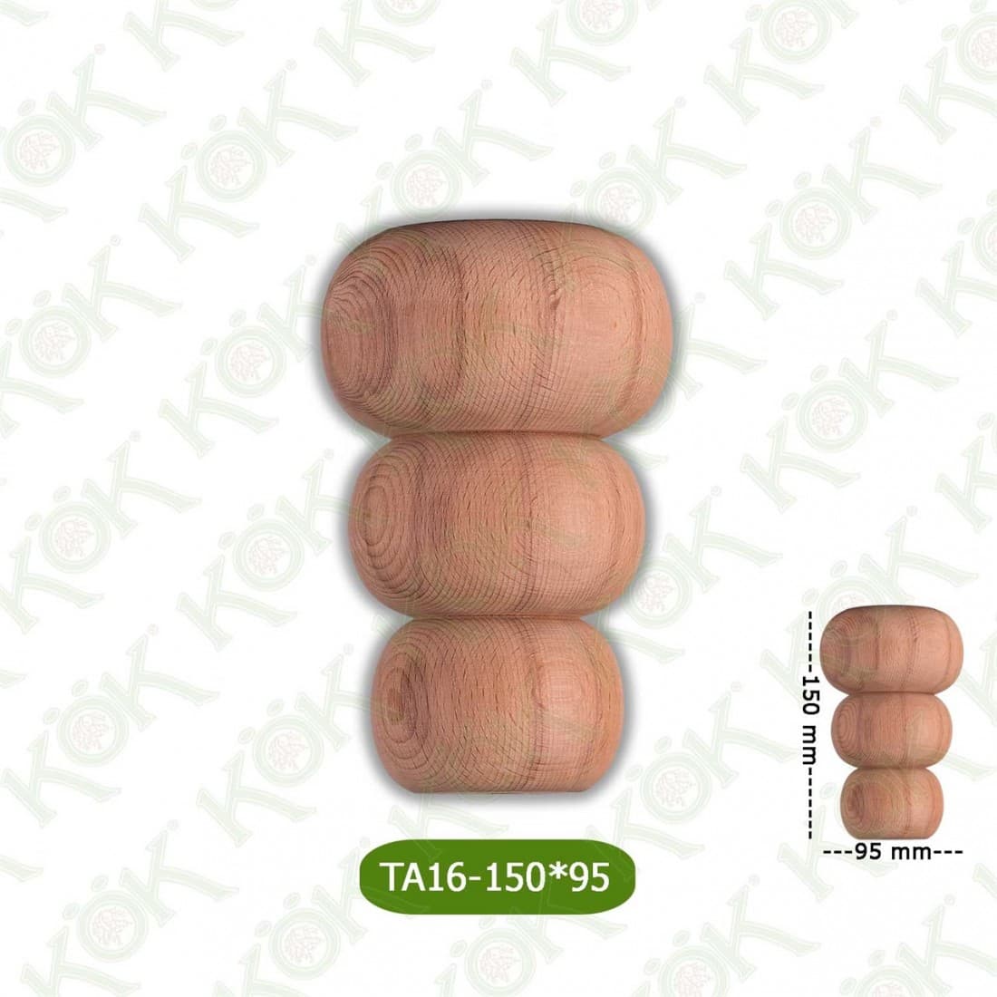 TA16-150-95 Wooden Torna Sofa Leg