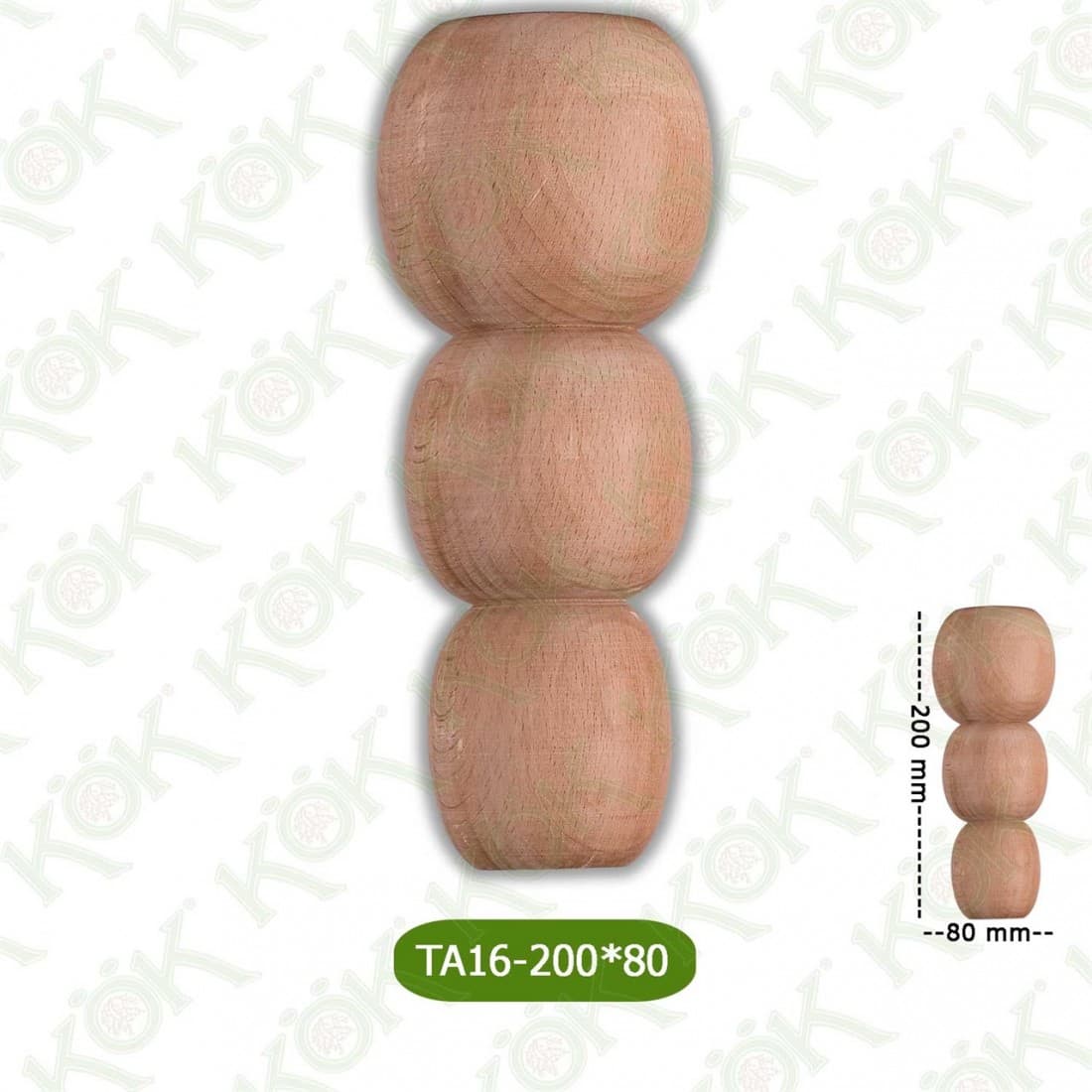 TA16-200-80 Wooden Torna Sofa Leg