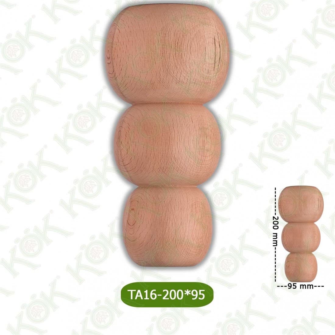 TA16-200-95 Wooden Torna Sofa Leg