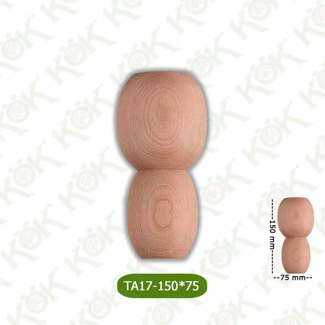 TA17-150-75 Wooden Torna Sofa Leg