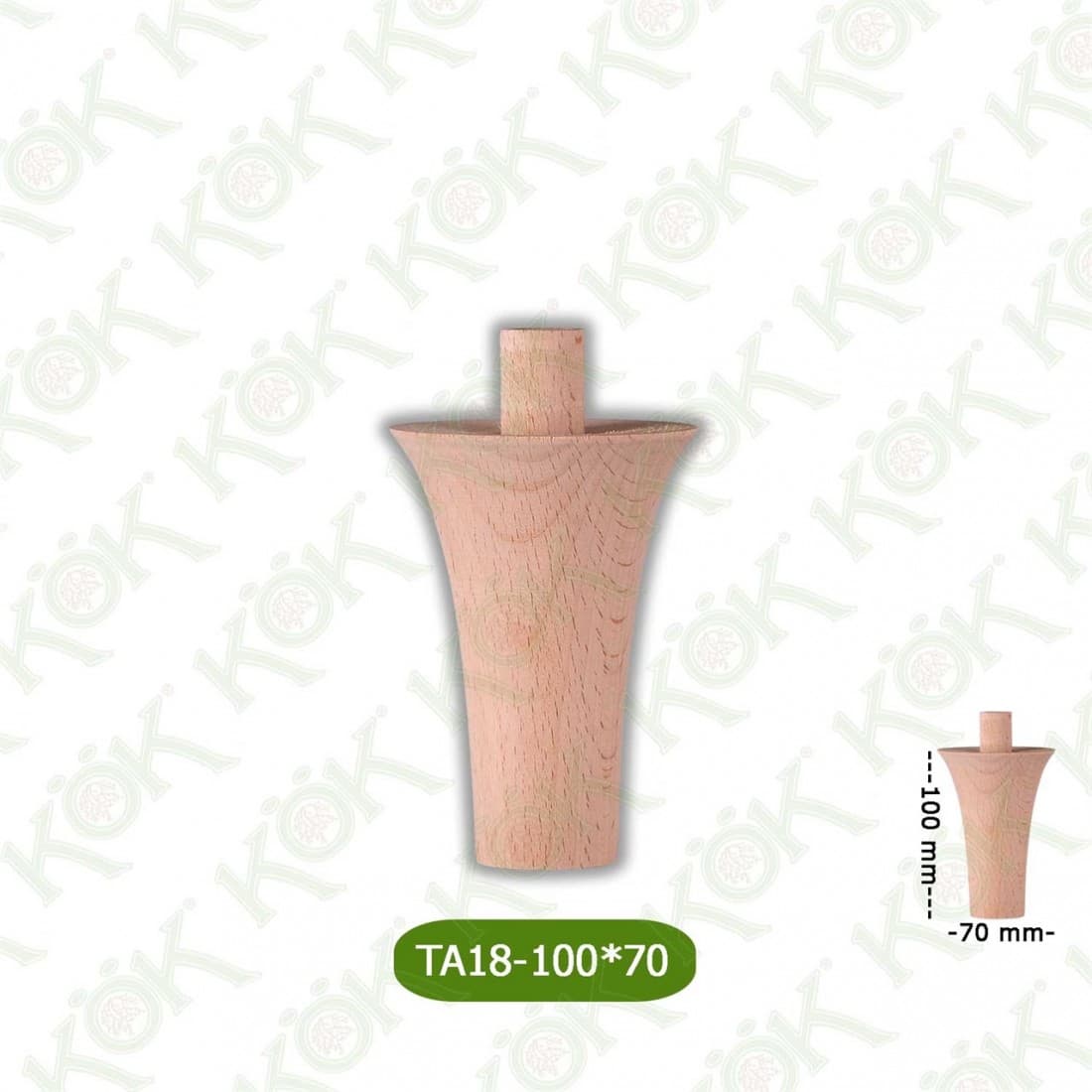 TA18-100-70 Wooden Torna Sofa Leg