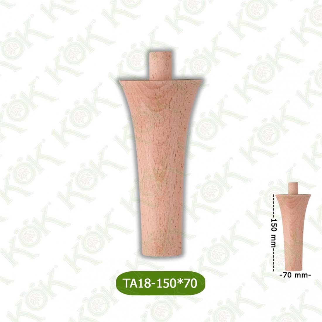 TA18-150-70 Wooden Torna Sofa Leg