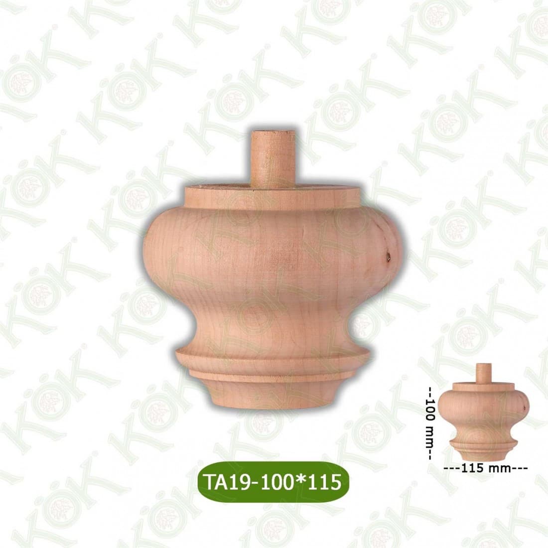 TA19-100-115 Wooden Torna Sofa Leg