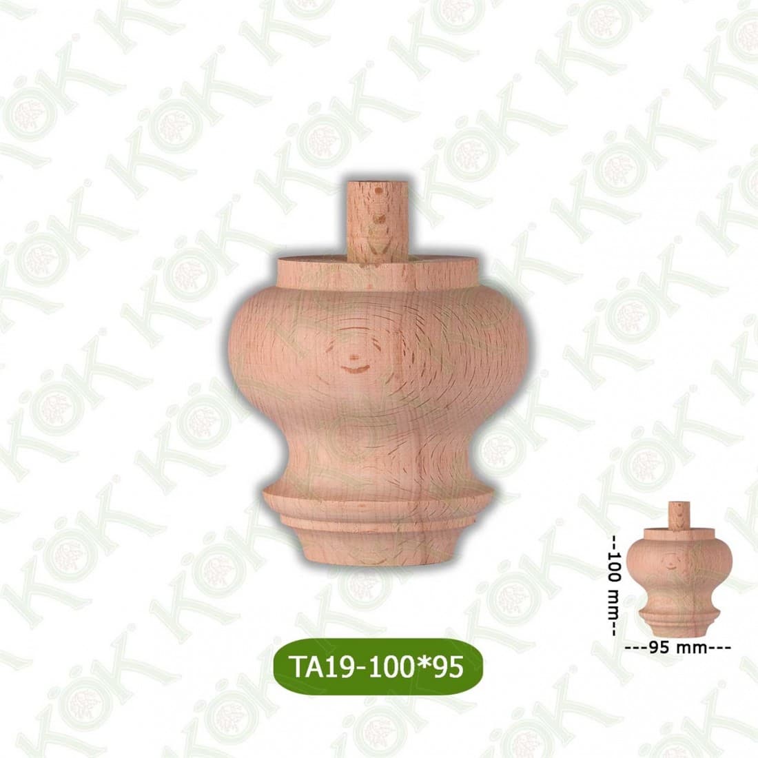 TA19-100-95 Wooden Torna Sofa Leg