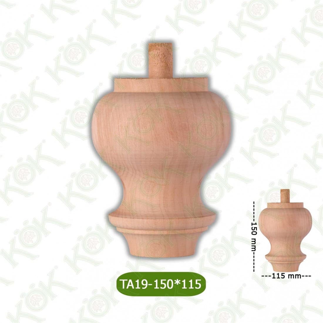 TA19-150-115 Wooden Torna Sofa Leg