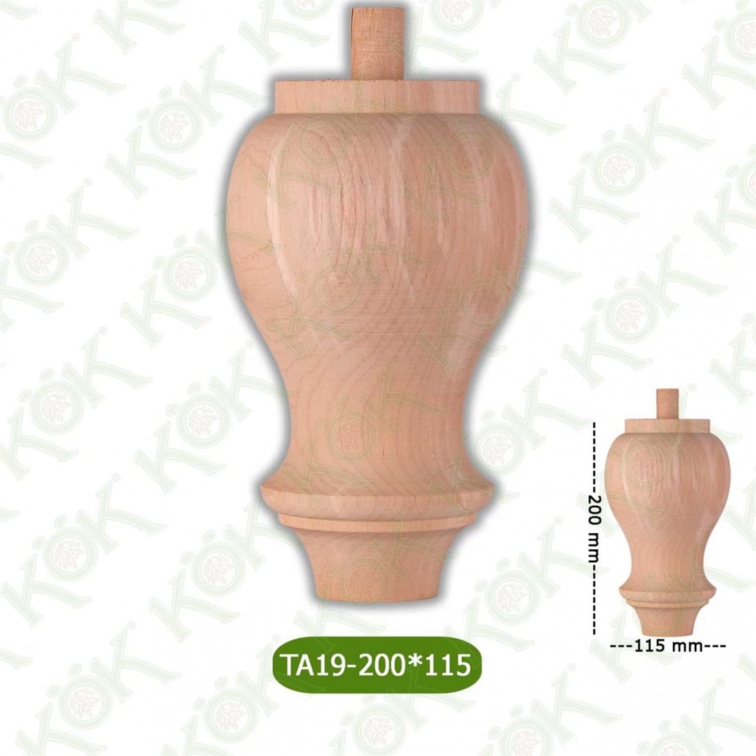 TA19-200-115 Wooden Torna Sofa Leg