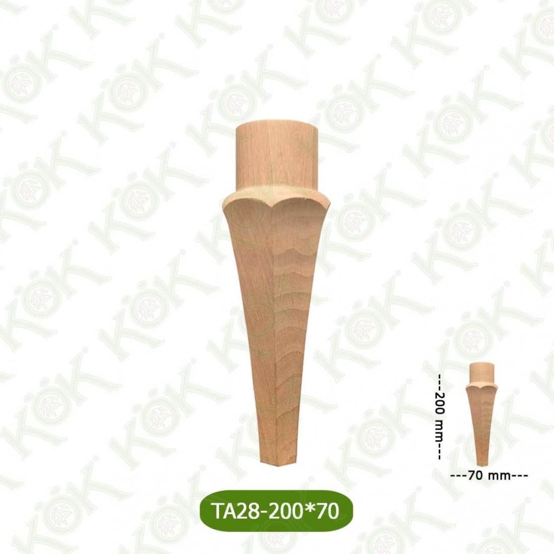 TA28-200-70 Wooden Torna Sofa Leg