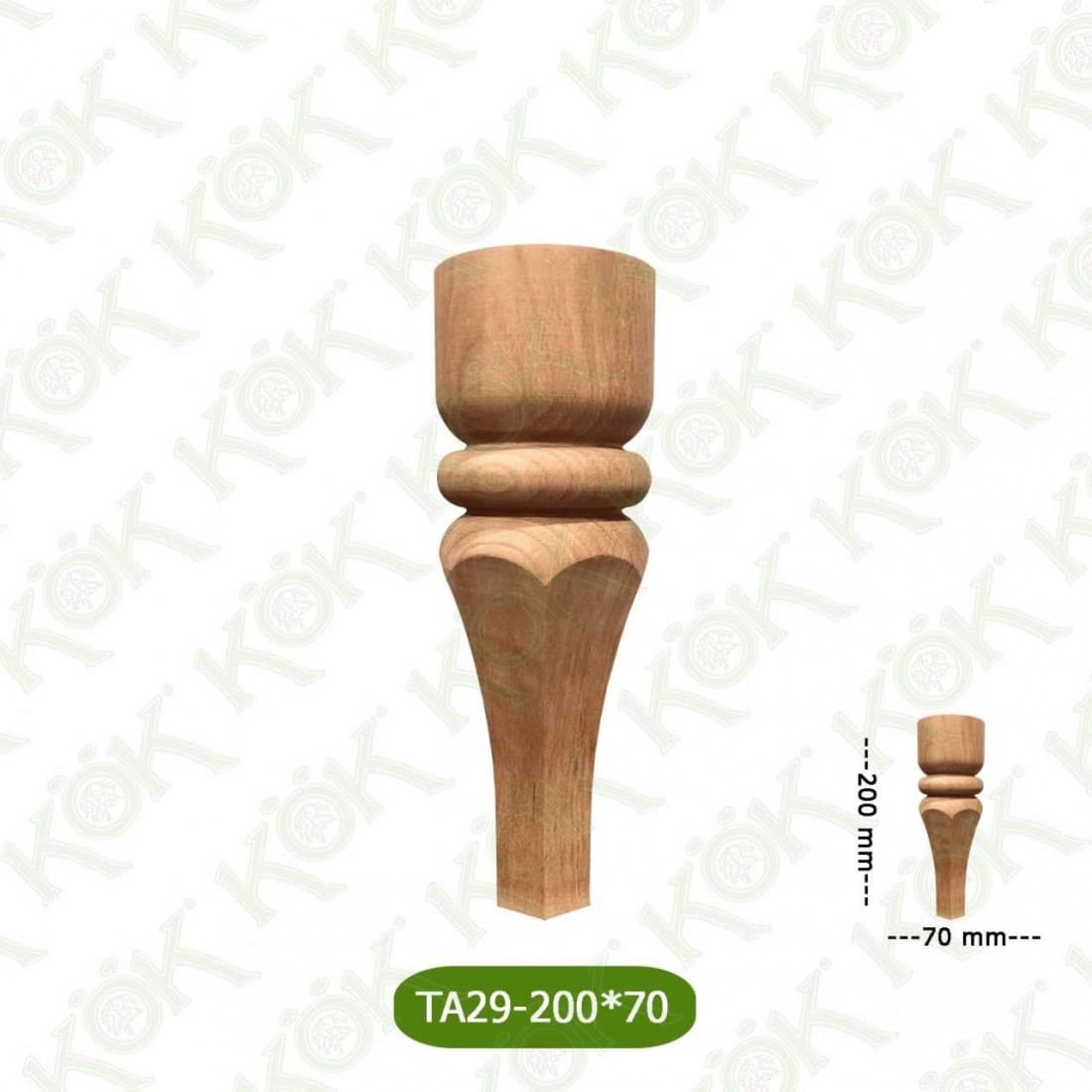 TA29-200-70 Wooden Torna Sofa Leg