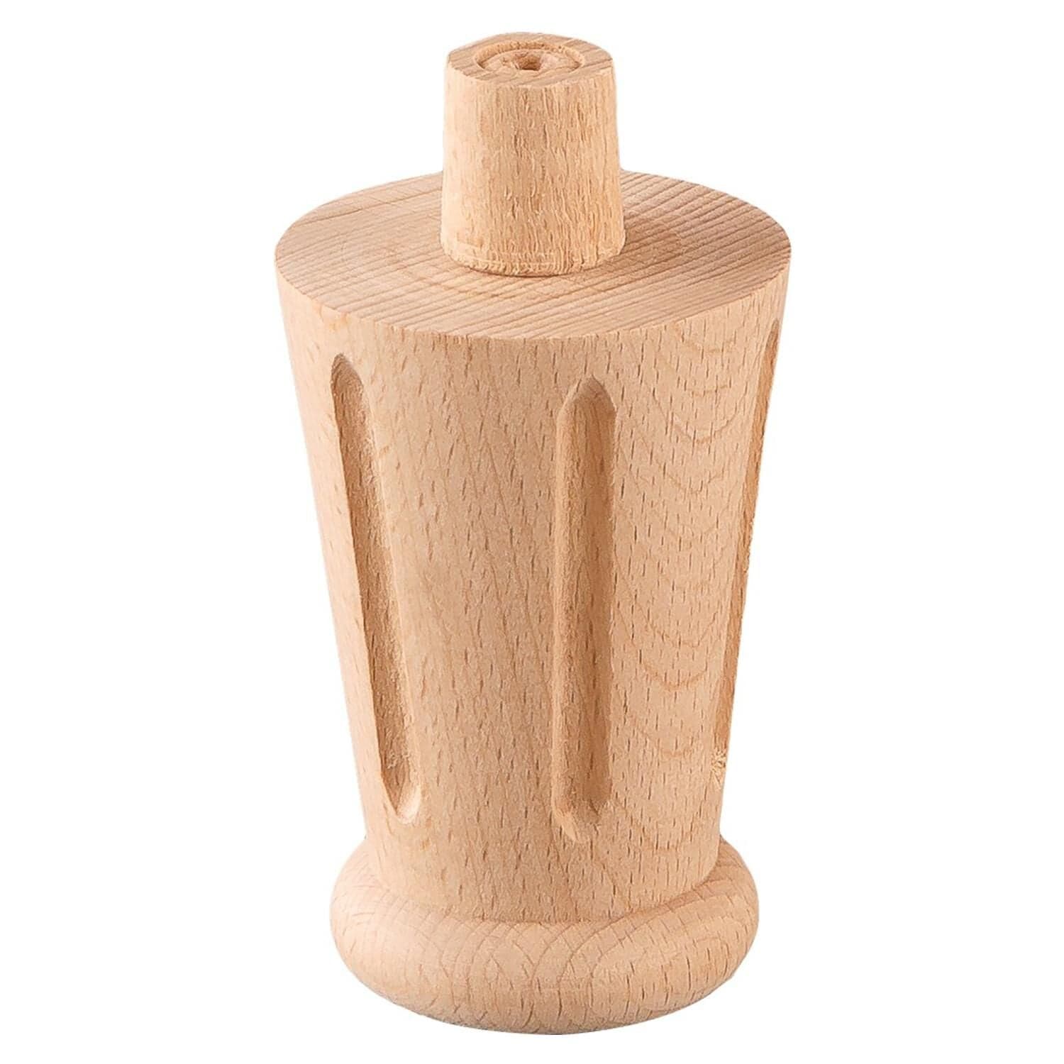 Torna Ahşap Ayak Komidin Dresuar Koltuk Ayağı Desenli 5x5x8 cm